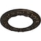 Ekena Millwork Ribbon with Bow Medallion (Canopies up to 7 1/2"), 12 1/4"OD x 7 1/2"ID x 7/8"P, Stone Hearth CM12RISHF - alternate 3